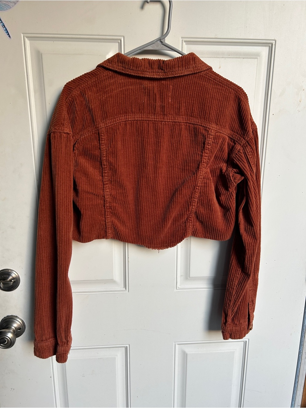 Cropped Corduroy Jacket - Rust Orange - Picture 4 of 4